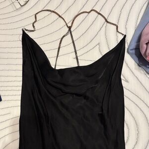 Forever 21 Black Satin Dress